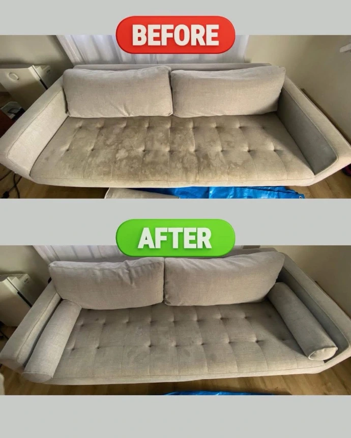 sofa before after